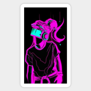 Dance Club Retro Women synthwave Magnet